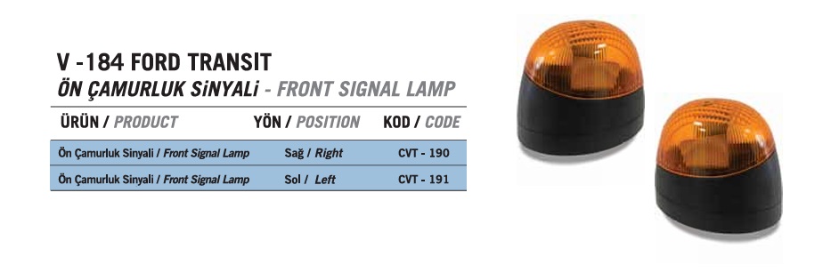 SINYAL LAMBASI FORD CARGO SAG YC1513 B376BB CERKEZ